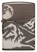 Купить Зажигалка ZIPPO Armor™ с покрытием High Polish Black Ice®, латунь/сталь, чёрная, 38x13x57 мм арт. 49299
