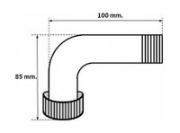 Купить Патрубок заливной горловины бака для подключения топливного шланга д. 38 мм арт. PG2160