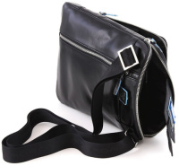 Купить Сумка Piquadro Blue Square, черная, 21,5x24,5x5 см арт. CA1816B2/N