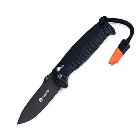 Купить Нож Ganzo G7413P-WS черный, G7413P-BK-WS арт. G7413P-BK-WS
