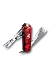 Купить Нож-брелок VICTORINOX Swiss Lite, 58 мм, 7 функций, полупрозрачный красный арт. 0.6228.T