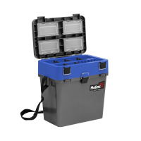 Купить Ящик рыболовный зимний серый/синий (HS-IB-19-GB) Helios арт. HS-IB-19-GB