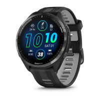 Купить Garmin Forerunner 965 черные, темно-серый DLC титановый безель, с черным ремешком арт. 010-02809-80