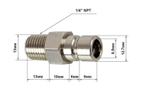 Купить Штуцер топливный в бак Suzuki (адаптер;металл;OD:13mm), совместим с C14535 (упаковка из 100 шт.) арт. C14527_pkg_100