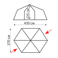 Купить Tramp шатер Mosquito Lux (V2) (зеленый) арт. TRT-87