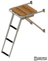 Купить Платформа кормовая с трапом 3 ступени черные арт. 040203BT