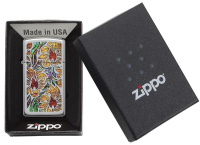 Купить Зажигалка ZIPPO Slim® с покрытием High Polish Chrome, латунь/сталь, серебристая, 29x10x60 мм арт. 29702