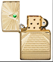 Купить Зажигалка ZIPPO Armor™ с покрытием High Polish Brass, латунь/сталь, золотистая, 38x13x57 мм арт. 49060