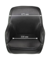 Купить Кресло ADMIRAL мягкое, материал черный винил (упаковка из 2 шт.) арт. 1061420990_pkg_2