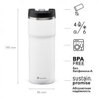 Купить Термокружка из нержавеющей стали 0,47L Java Leak-Lock Белая (10-06646-009) арт. 10-06646-009