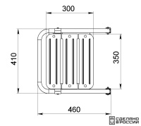 Купить Платформа кормовая с трапом 3 ступени черные арт. 040203BT