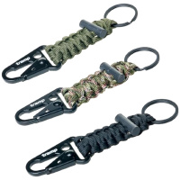 Купить Tramp брелок паракордовый для ключей (карабин/кольцо для ключей/огниво) (черный) арт. TRA-236