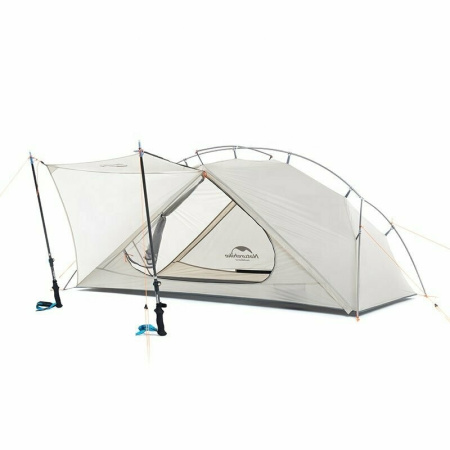 Купить Палатка сверхлегкая Naturehike VIK II 15D silicone NH19ZP003-1 двухместная, белая, 6927595749425 арт. 6927595749425
