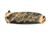 Купить Нож складной Stinger, 92 мм, (чёрный), материал рукояти: пластик (жёлто-зелёный камуфляж) арт. FK-C052