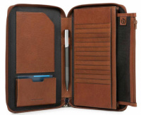 Купить Мультипортмоне Piquadro Black Square, светло-коричневое, 14х22,5x14x3 см арт. PP3246B3R/CU