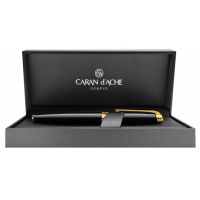 Купить Caran d’Ache Leman - Ebony Black Lacquer GP, ручка-роллер, F арт. 4779.282