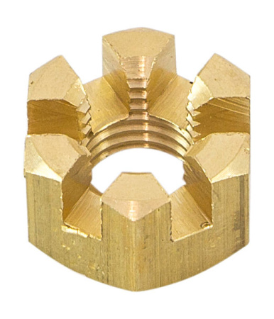 Купить Гайка корончатая на гребной вал Yamaha 6-15/F6-F20; Omax арт. 9017110M01_OM