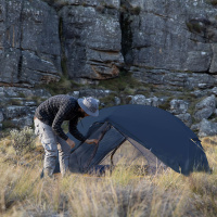 Купить Палатка Naturehike Mongar NH19M002-J 210T двухместная сверхлегкая , синяя Navy Blue, 6975641880998 арт. 6975641880998