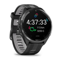 Купить Garmin Forerunner 965 черные, темно-серый DLC титановый безель, с черным ремешком арт. 010-02809-80