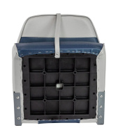 Купить Кресло складное ECONOMY с высокой спинкой сер/син (упаковка из 2 шт.) арт. 1040661_pkg_2