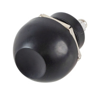 Купить Кнопка без фиксации 12 В 3А, OFF-(ON) 2P, D22 с резиновым колпачком (упаковка из 30 шт.) арт. 30171_pkg_30