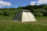 Купить Туристическая палатка автомат Montblanc Solar Control, light tan / wood,  World of Maverick арт. M-LWS-060