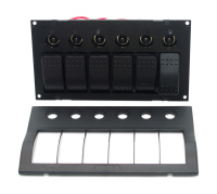 Купить Панель бортового питания 6 переключателей; автоматы арт. AES1214356