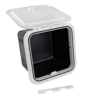 Купить Ящик врезной с крышкой, белый, 374х374х250 мм (упаковка из 2 шт.) арт. SP2457_pkg_2