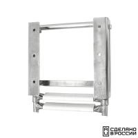 Купить Трап телескопический выдвижной, 2 белых ступени (ширина 285 мм.) арт. 040104WT