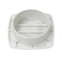 Купить Крышка вентиляции пластмассовая квадратная 127х127мм, белая арт. 3411-1270