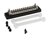 Купить Колодка распределительная электромонтажная с защитной крышкой, 2 планки по 12 контактов арт. MR3312DC