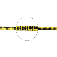 Купить Линь плавающий плоский 10мм*25м желто-черный арт. 115403P