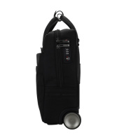 Купить Сумка на колесах Piquadro Brief, черная, 16x36x40 см, 20 л арт. BV4729BR/N