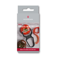 Купить Овощечистка VICTORINOX RAPID, серрейторное лезвие из нержавеющей стали, чёрная арт. 6.0933.3