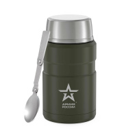 Купить Термос для еды "ПРИВАЛ" 0,71л (хаки) АРМИЯ РОССИИ арт. 589736