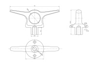 Купить Утка-рым 7" (178 мм) арт. 66099_Kof