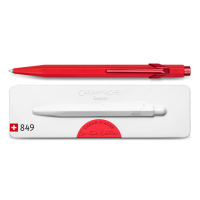 Купить Caran d’Ache Office 849 Claim your style 3 - Scarlet Red, шариковая ручка, M арт. 849.564
