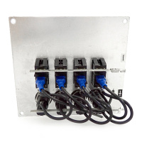 Купить Панель переключателей 4шт вертикальная серая из алюминия арт. C91313