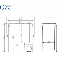 Купить Компрессорный автохолодильник Alpicool C75 (12/24V) арт. 990248