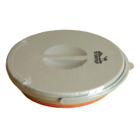 Купить Tramp Ведро складное силиконовое 5 л с крышкой, TRC-127, оранжевый арт. TRC-127